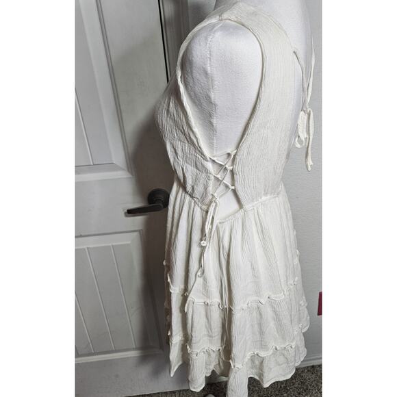 Cotton Candy LA Mini Swing Dress With Lace-up Cut Out Detailing On Side Lined... - Picture 5 of 9